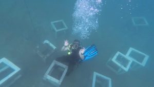 Pemasangan Terumbu Karang Buatan untuk Menjaga Ekosistem Laut di Mamuju